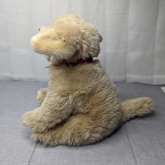 2015 FAO Schwarz Toys R Us Golden Retriever Dog Sitting Plush Toy Medium 12” - Picture 7 of 16